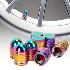 Capuchon de valve de <span class=keywords><strong>pneu</strong></span> de voiture au design unique et aux couleurs éblouissantes, en alliage d'aluminium brillant, anti-poussière, capuchon de valve de <span class=keywords><strong>pneu</strong></span>, capuchon de valve - Product Image 3