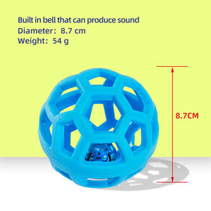 Palla interattiva all'ingrosso del TPR del giocattolo del cane con la campana - Product Image 4