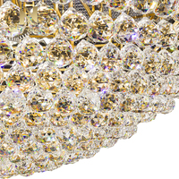 Lustre LED de luxe sur mesure pour mosquée, grande salle de prière, lampe musulmane dorée, par des experts
