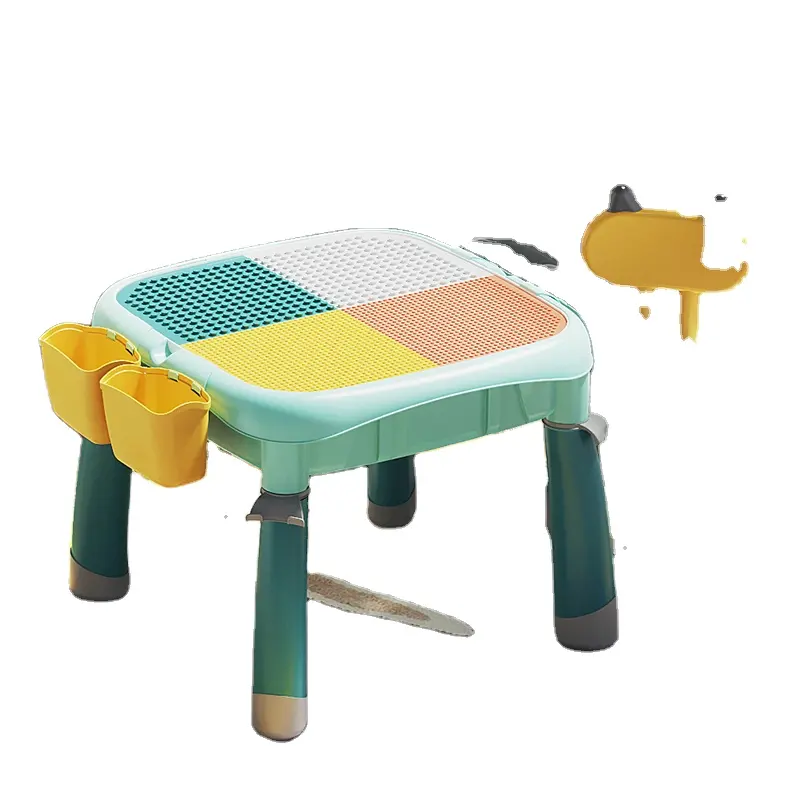 Novo multifuncional mais vendido mesa quadrada pequena emenda blocos de construção brinquedos para crianças design presente das crianças