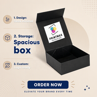 Boîte cadeau pliable en carton ondulé kraft, robuste, réutilisable et recyclable, avec fermeture magnétique