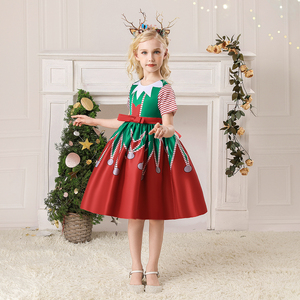 MQATZ Costume da Bambina per Halloween e Carnevale, Ispirato a Film e Serie <span class=keywords><strong>TV</strong></span>, Abito Rosso in Poliestere per Capodanno - Product Image 2
