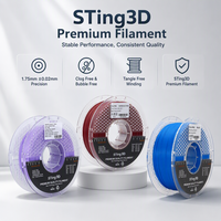 Filament 3D transparent PETG 1,75 mm haute résistance, sans odeur, compatible avec la plupart des imprimantes 3D FDM