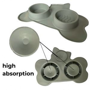 Tapis de repas pour animaux de compagnie en silicone antidérapant, sans BPA, de qualité alimentaire, facile à nettoyer, pour chiens et chats, pour une utilisation intérieure et extérieure à la maison - Product Image 4