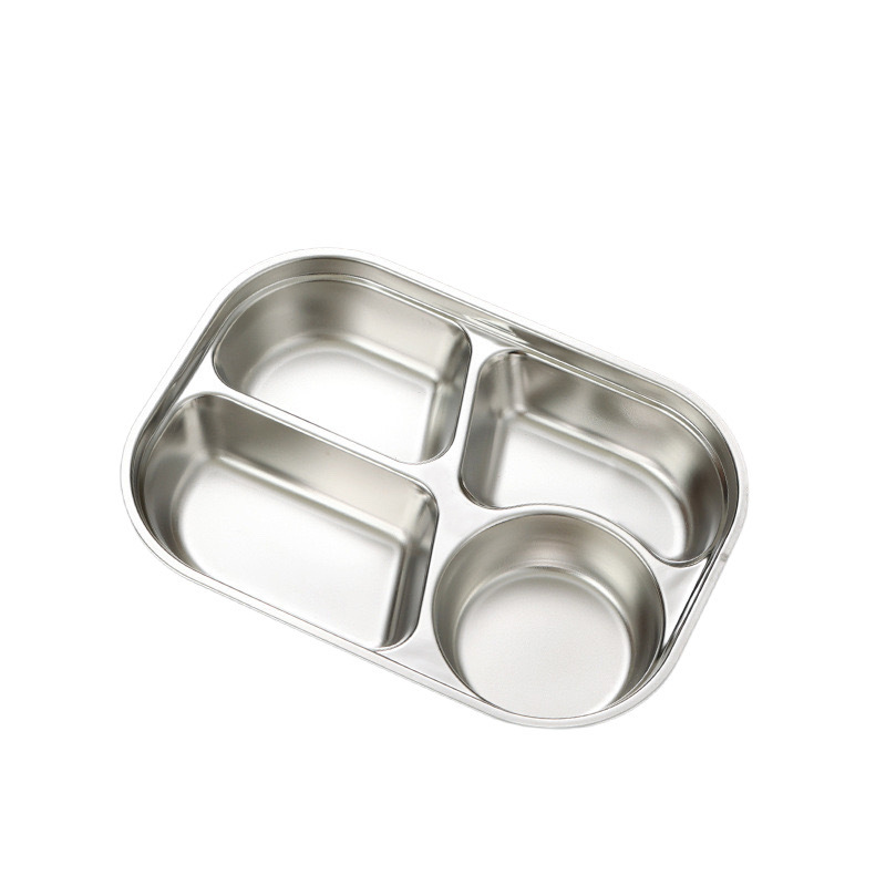 Assiette à 4 compartiments 26 cm * 18,7 cm * 4,5 cm