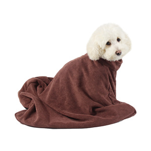 Toalla de microfibra para mascotas, color marrón café, verde oscuro, absorbente de agua, de secado rápido, para perros, gatos, baño y limpieza - Product Image 4