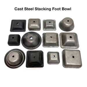 רגלי מדפים לערום משטחי אחסון ממתכת מגולוונת כבדה - Product Image 3