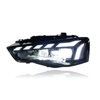 Ensemble de phares LED KGKB pour Audi A5 S5 RS5 B8 2008-2016, style RS, lentille de projecteur 6500K, clignotants séquentiels, mise à niveau Plug & Play