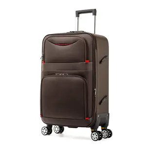 Maleta con ruedas de tela suave extra grande personalizada, bolsas de viaje, equipaje, juego de equipaje de tela Oxford