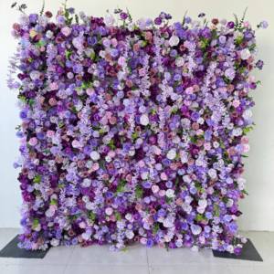 L06767 Vente en gros pas cher Prix Mariage Soie Artificielle Rouge Rose Bourgogne Rose Blanc Vert Toile de Fond Fleur Mur Pour Décoration - Product Image 4