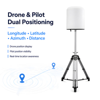 Détecteur de drones fixe longue portée 10KM, 100MHz-6000Hz RF, dispositif de détection et de localisation passifs de drones, détecte DJI Mini Air Mavic FPV