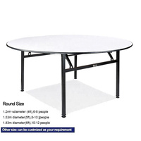 Table de banquet de mariage haut de gamme en PVC avec revêtement en bois pour restaurant