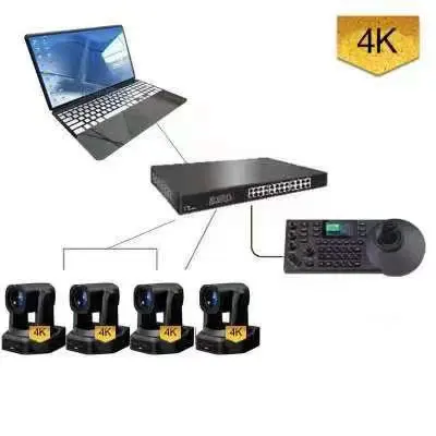 ที่ดีที่สุดออกอากาศ 4K PTZ Optics 30X สตรีมมิ่งกล้อง H DMI + LAN RJ45 + USB vMix On VIF 8mp สําหรับโบสถ์