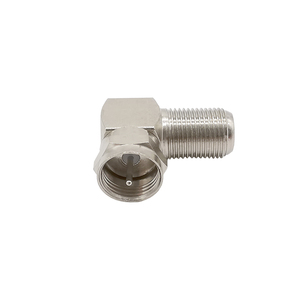 Adaptateur F-Type 90 degrés, <span class=keywords><strong>prise</strong></span> mâle F vers <span class=keywords><strong>prise</strong></span> femelle, angle droit, câble d'<span class=keywords><strong>antenne</strong></span> <span class=keywords><strong>TV</strong></span> coaxial RF incurvé, connecteur - Product Image 4
