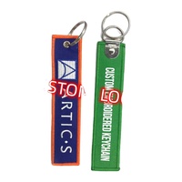 Porte-clés tissé brodé personnalisé en gros avec motif de poupée en matériaux écologiques – Cadeaux promotionnels