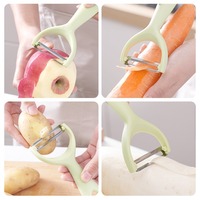 Handmatige verdikte multifunctionele roestvrijstalen 1-delige schilmes, aardappelschiller, fruit- en groentesnijder
