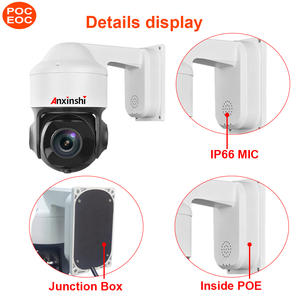 Anxinshi — caméra de vidéosurveillance extérieure PTZ IP, étanche, vidéosurveillance, 5.0mp, PoC & EoC IP, étanche, avec Vision nocturne, nouveau - Product Image 4
