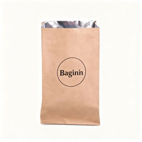 Sacs en papier ciré personnalisables et recyclables pour gaufres, pâtisseries, sandwichs, chips et biscuits, résistants à l'eau et à la graisse