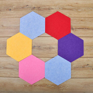 Meilleures ventes 2025 Panneaux muraux insonorisés hexagonaux tendance Design géométrique moderne pour le salon et la salle <span class=keywords><strong>de</strong></span> jeux - Product Image 1
