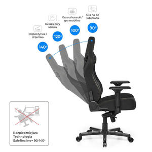 เก้าอี้หนัง PU ขนาด<span class=keywords><strong>ใหญ่</strong></span>สำหรับเล่นเกม, เก้าอี้400lbs พนักพิงศีรษะเก้าอี้เล่นเกมปรับได้มีไฟกระพริบเข้ม - Product Image 5