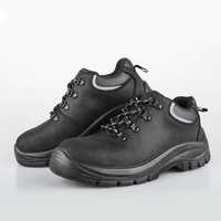 Chaussures de sécurité industrielles S3 en cuir de vache à embout en acier pour hommes