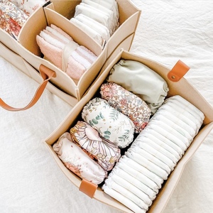 Organisateur de couches pour bébé de haute qualité avec poignée, panier de rangement en feutre, panier <span class=keywords><strong>à</strong></span> couches, <span class=keywords><strong>sac</strong></span> de rangement pour couches en gros - Product Image 2