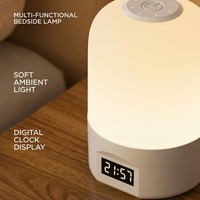Lampe de chevet LED à commande tactile, 3 températures de couleur, intensité variable, protection des yeux, pour chambre à coucher (vente en gros)