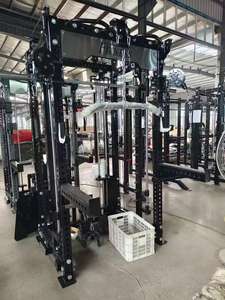 Power Rack Integrierte Funktionale Edelstahl-Maschine - Latzug, Low Row, Smith Cable Crossover mit Doppeltem Gewichtsstapel - Product Image 5