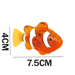 Vente en gros de robot de natation amusant poisson <span class=keywords><strong>Tamagotchi</strong></span> petit poisson en plastique lumière électrique baignoire bain chat interactif jouets pour enfants - Product Image 6