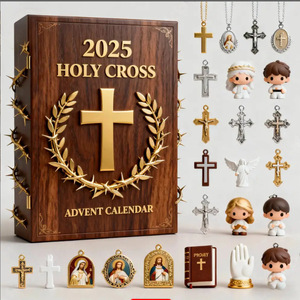 Holy Cross 2025 <b>Advent</b> <b>Calendar</b> Acrylic Pendant Set Doll Figurines Indoor Christmas Decor - Product Image 4