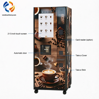 Máquina Expendedora de Café Comercial Automática con Molinillo Integrado, 9 Bares de Presión, Sistema Android para Oficina y Hotel