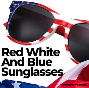 Экологичные классические солнцезащитные очки Patriot, в стиле американского флага, объемная упаковка, 2 пары для рекламных деловых подарков с цифровым изображением - Product Image 4