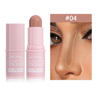Stick de maquillage pour le visage, personnalisé, minéral, imperméable, longue tenue, blanchissant, nourrissant, correcteur, contour, fini mat, couleur naturelle