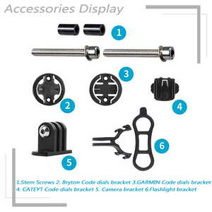 Support multifonctionnel 3-en-1 pour vélo : support de guidon, extension de <span class=keywords><strong>potence</strong></span> et support de compteur de vitesse - Product Image 3