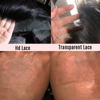 Perruque de Cheveux Humains Vierge Ondulés Bruts Vietnamiens, Frontale Complète HD Transparente 13x4, Cheveux Humains Bruts Cambodgiens