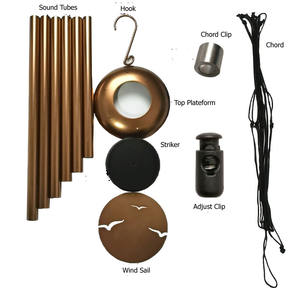 Pieza de montaje de bricolaje para decoración de jardín al aire libre, conjunto de sintonizador de tono profundo grande afinado, <span class=keywords><strong>campanas</strong></span> de viento, decoraciones para el hogar de 36 pulgadas - Product Image 2