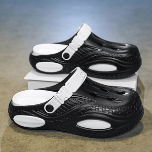 Sandalias para hombre, zuecos de plataforma gruesa antideslizantes para hombre, de doble uso, zapatos transpirables de verano para caminar a diario, adecuados para salidas familiares - Product Image 2