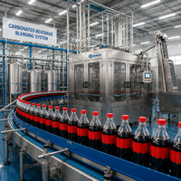 Mesin Pengisian Minuman Bersoda Otomatis Penuh, Lini Produksi Pengemasan Botol Minuman Ringan