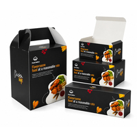 Individuell Bedruckte Takeaway-Lebensmittelbox mit Griff Lebensmittelechter Karton Verpackung für Gebratenes Hähnchen Hersteller