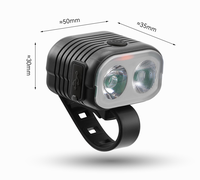 DREAMS'LIGHT Lampe de vélo intelligente rechargeable USB-C 320mAh Li-ion avec sonnette sans fil