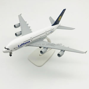 Modelo de Avión Personalizado Alemania Deutsche Metal <span class=keywords><strong>Lufthansa</strong></span> Modelo de Avión A380 con Soporte de Exhibición Venta al por Mayor - Product Image 3