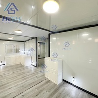 Maison préfabriquée pliable et portable étanche de 20, 30 ou 40 pieds, avec 2, 3 ou 4 chambres, type conteneur maritime extensible