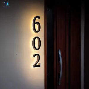 שלט לד מואר לבית קפה/משרד, שלט אקרילי עגול לדלת שירותים, שלט חדר רחצה - Product Image 3