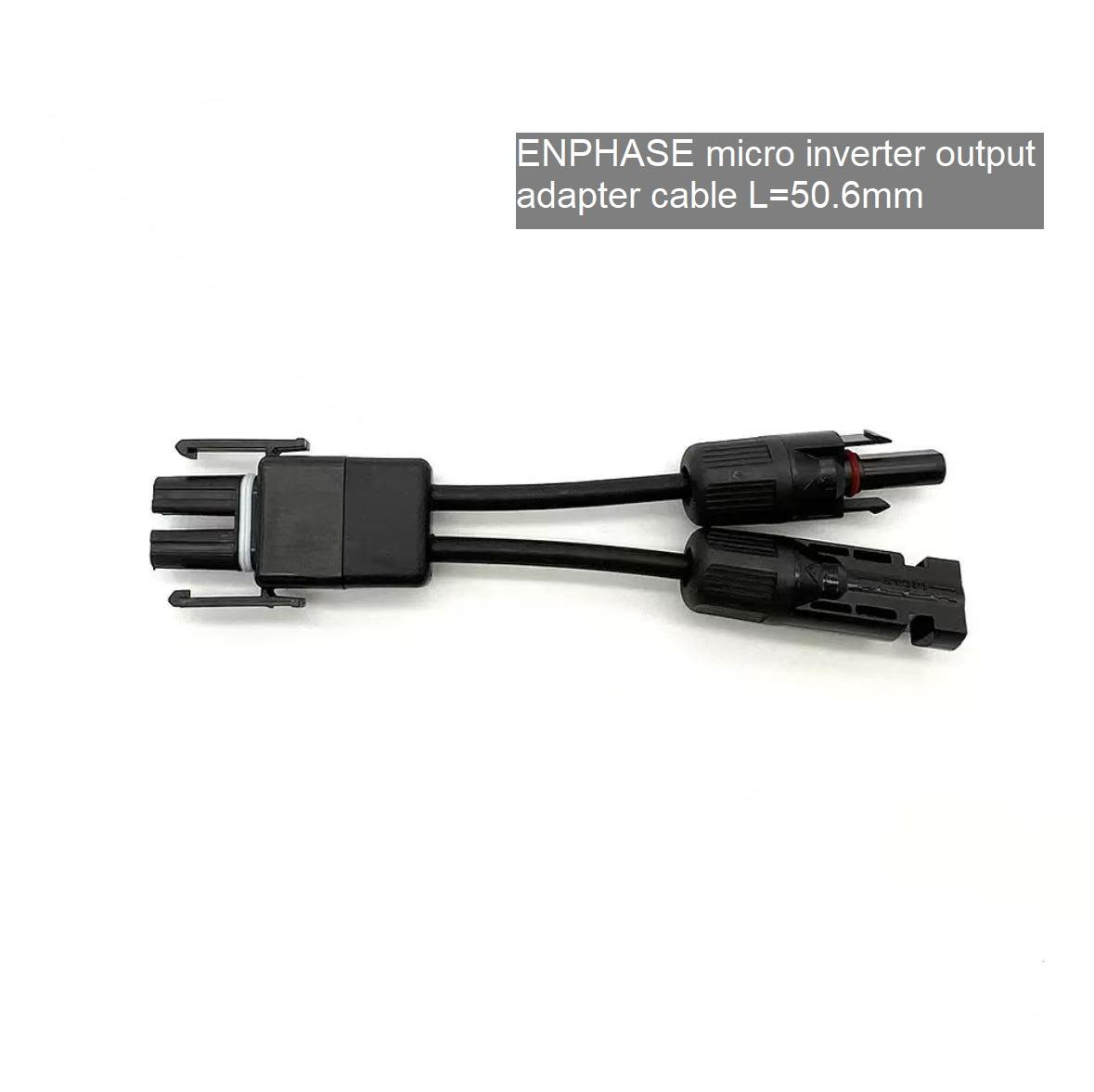 Black Micro Inverter Input adapter cable L=45mm