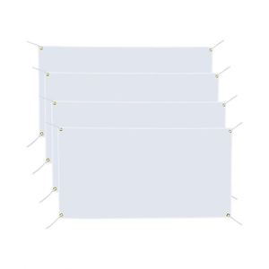 4 Pcs 2x4 ft Durable Waterproof Polyester Oxford Cloth DIY Blank Sublimation Vinyl <b>Banners</b> Hanging Ropes Indoor/Outdoor Wedding - Product Image 1