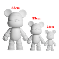 Meilleures ventes 2025 : Ornements faits main DIY créatifs, Ours fluide 'White Embryo Violent Bear' nouvelle arrivée