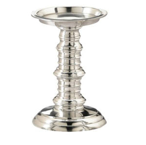 Bougeoir en Aluminium avec 5 bougeoirs, porte-bougie de styliste fait en inde - Product Image 2