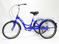 Bon tricycle à trois roues, tricycle pour adultes avec panier arrière, prix d'usine, vente en gros