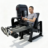 Machine d'entraînement professionnelle robuste en acier réglable de haute qualité pour flexions des jambes et des bras en position assise, idéale pour les équipements de gym.