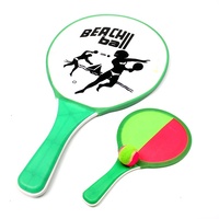 Ensemble de raquettes de plage classiques avec sac en filet pour balles, jeu de plage en plein air